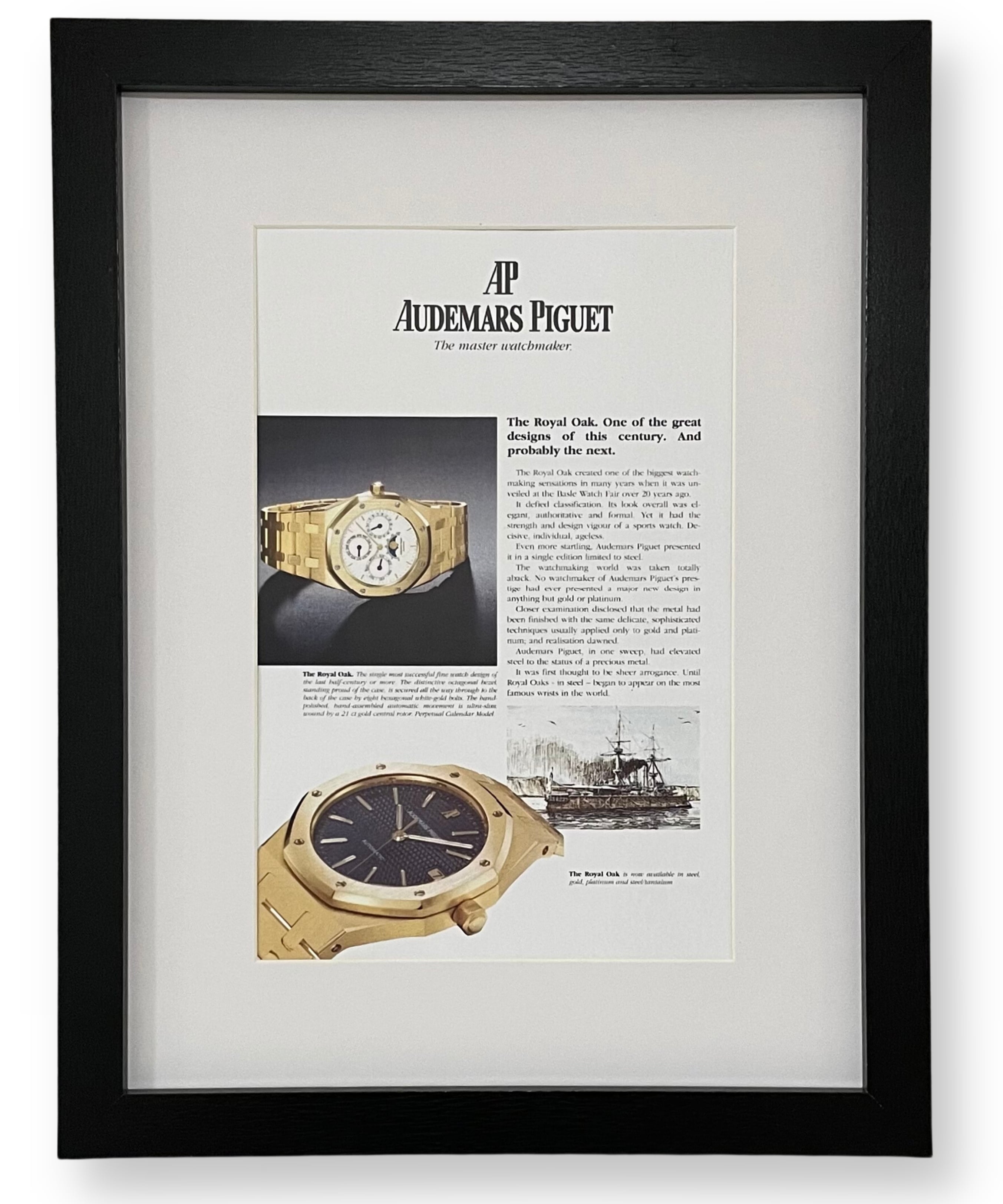 Audemars Piguet Royal Oak framed ad