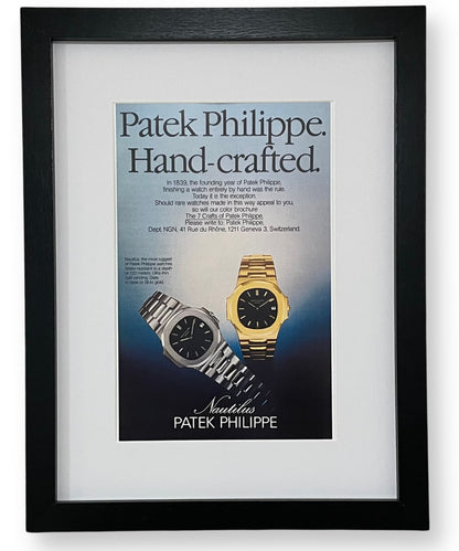 Patek Philippe Nautilus hirdetés keretezve