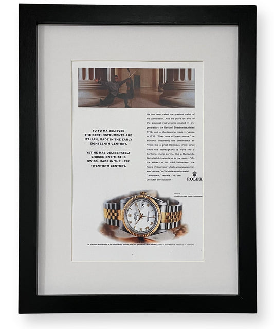 Rolex Datejust framed ad